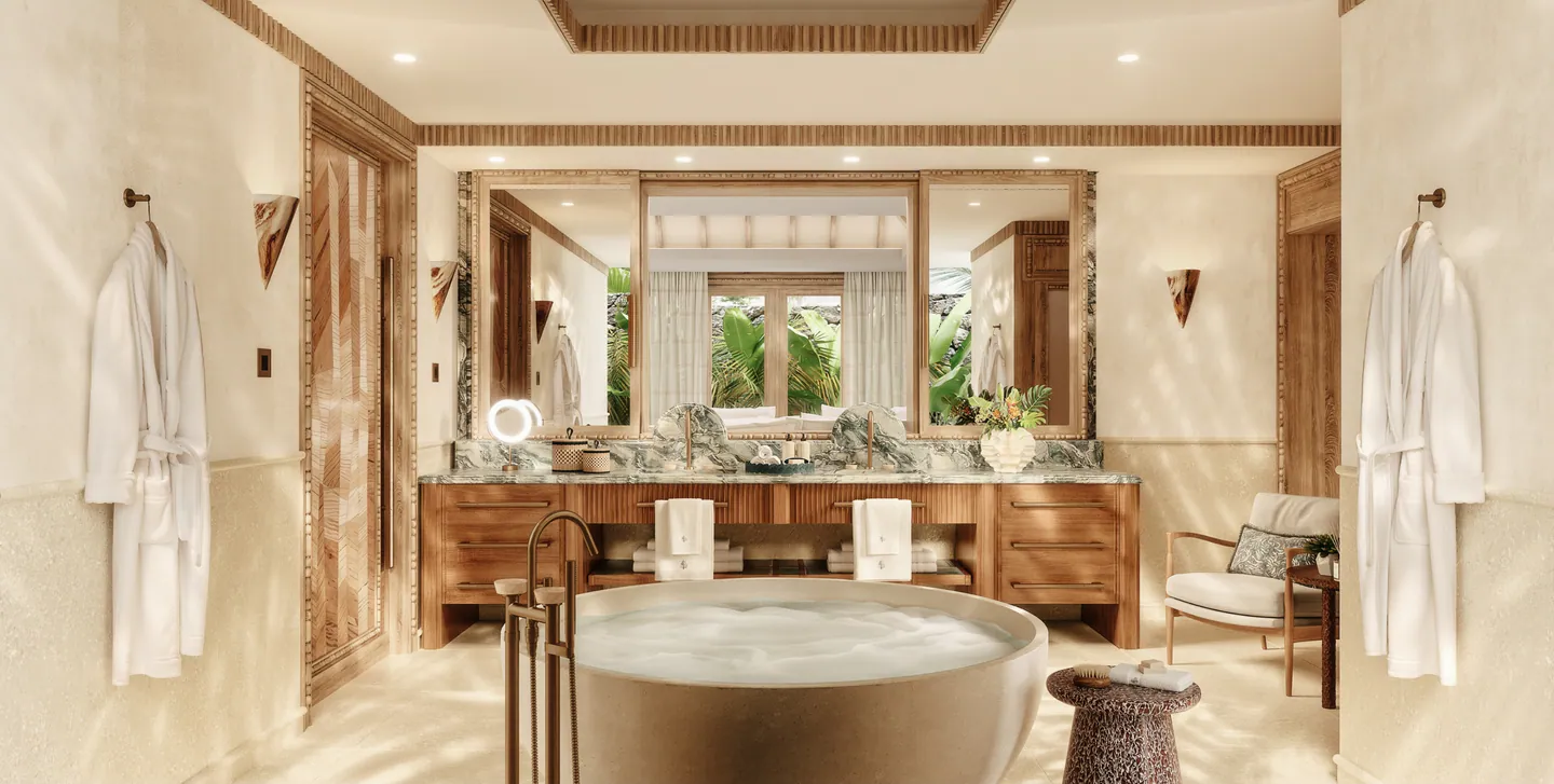 Four Seasons Mauritius — Master Bathroom