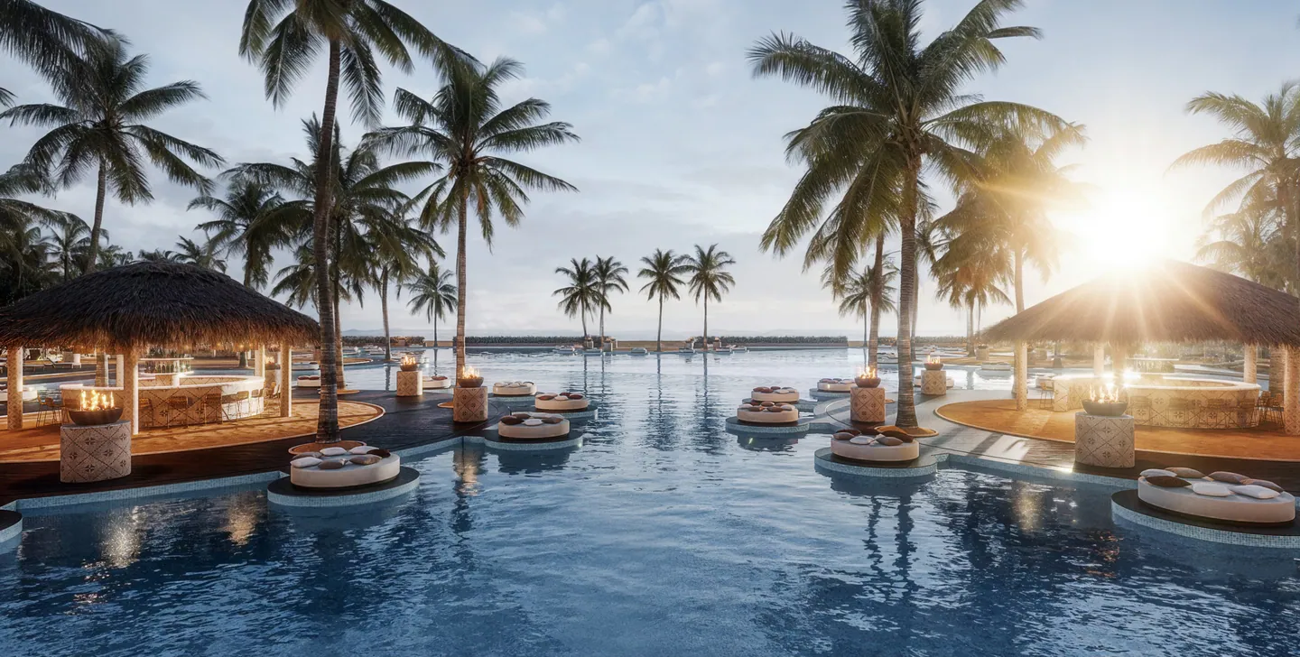 Maldives Beach Resort — Island masterplan & villas