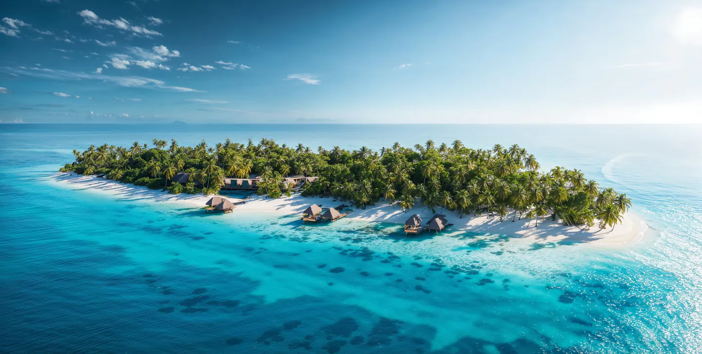 Maldives Beach Resort — Island masterplan & villas