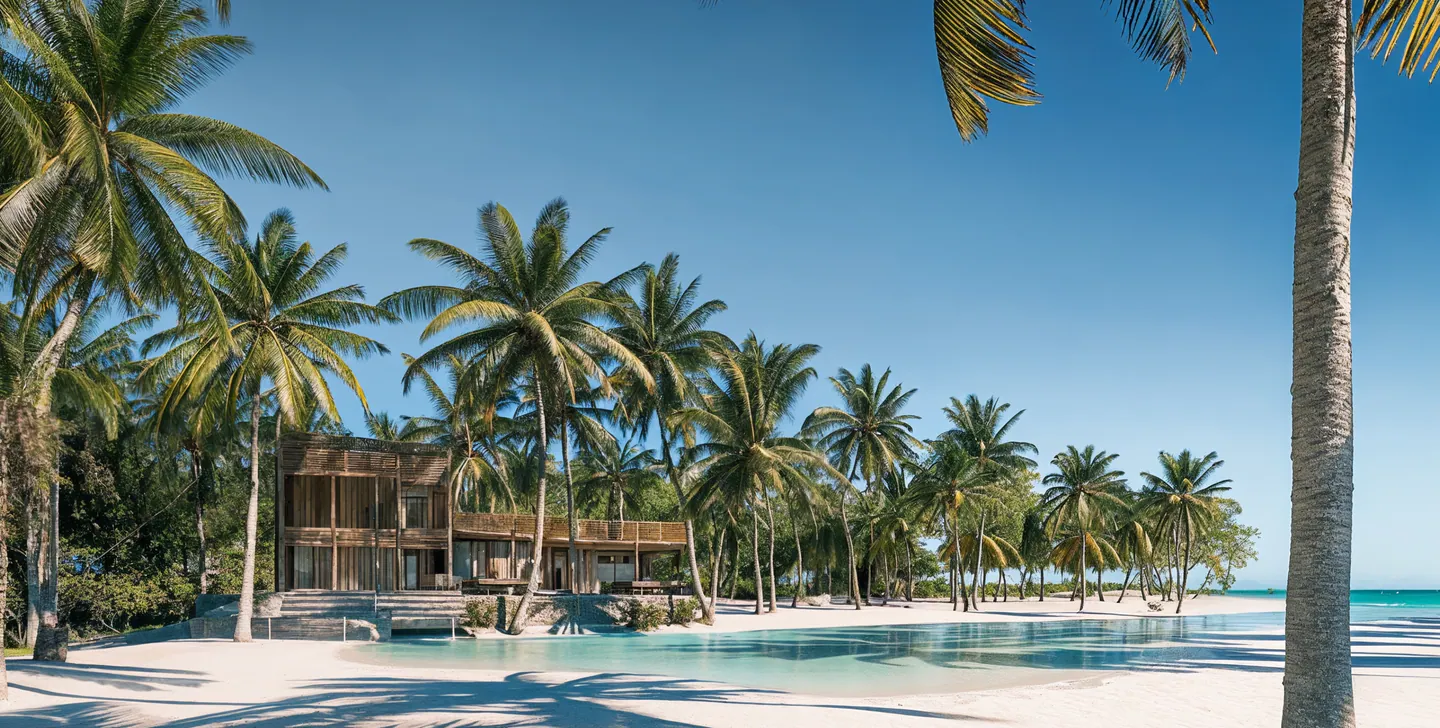 Maldives Beach Resort — Island masterplan & villas