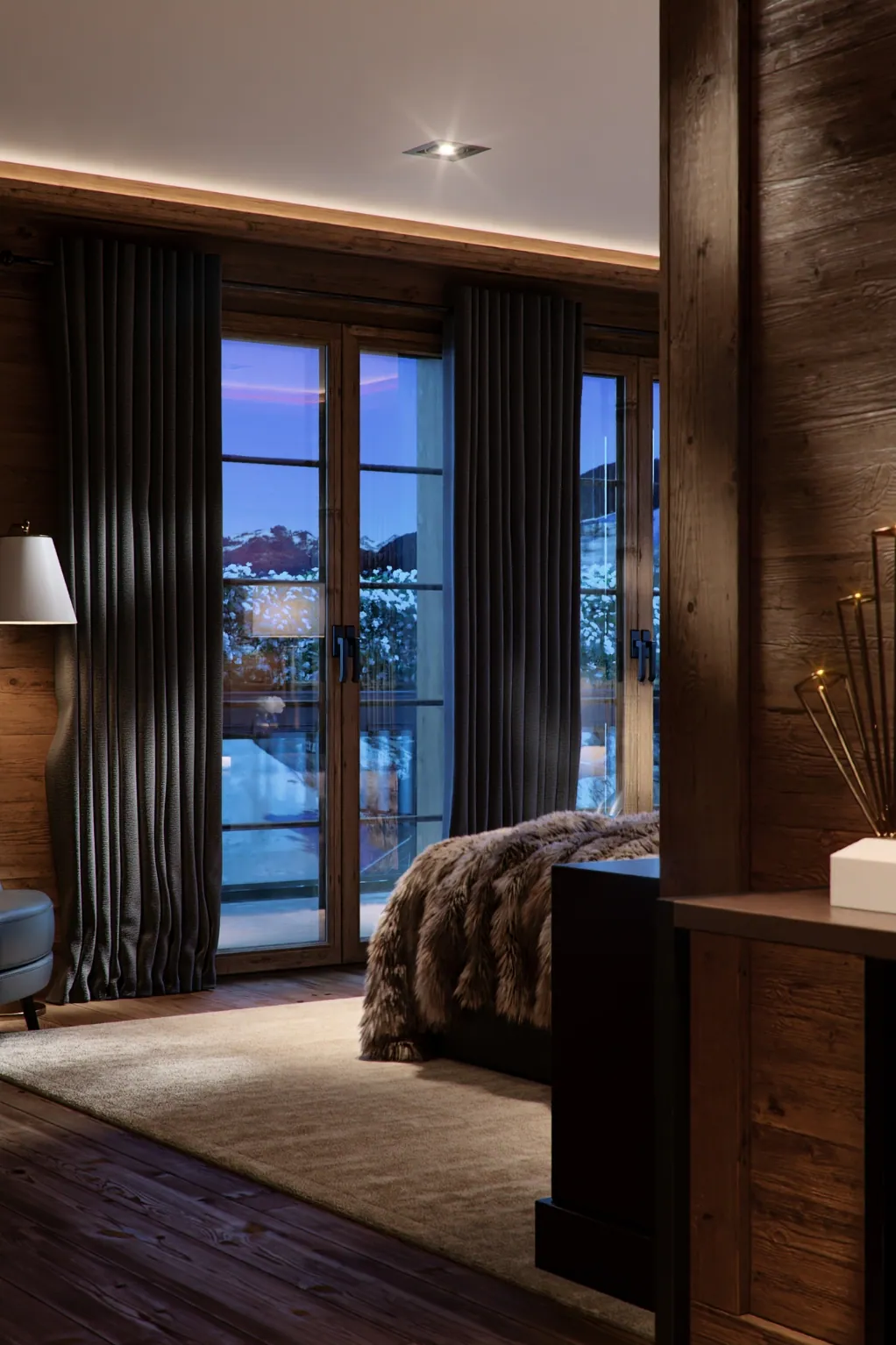Swiss Chalet — Master Bedroom